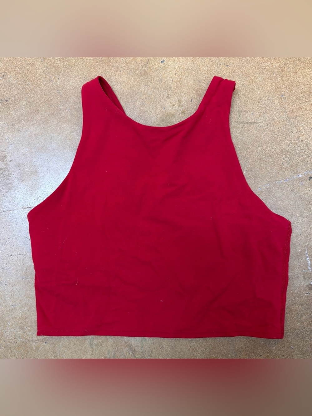 Athleta Women Sport Bra Crop Top Red Training Running Yoga CrossFit Size Small
